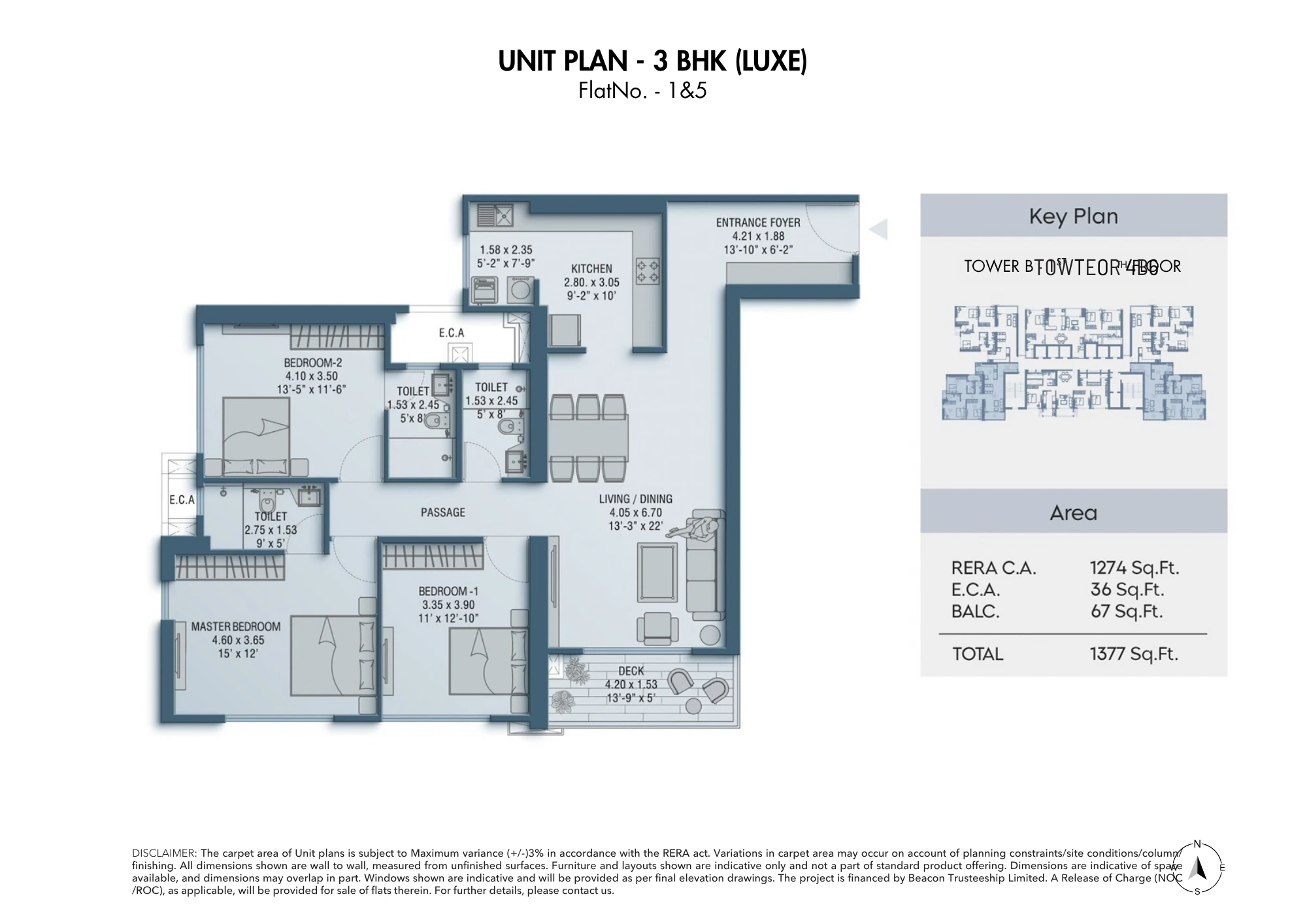 Shapoorji Pallonji One Hills 3 BHK LUXE Floor Plan Kandivali East